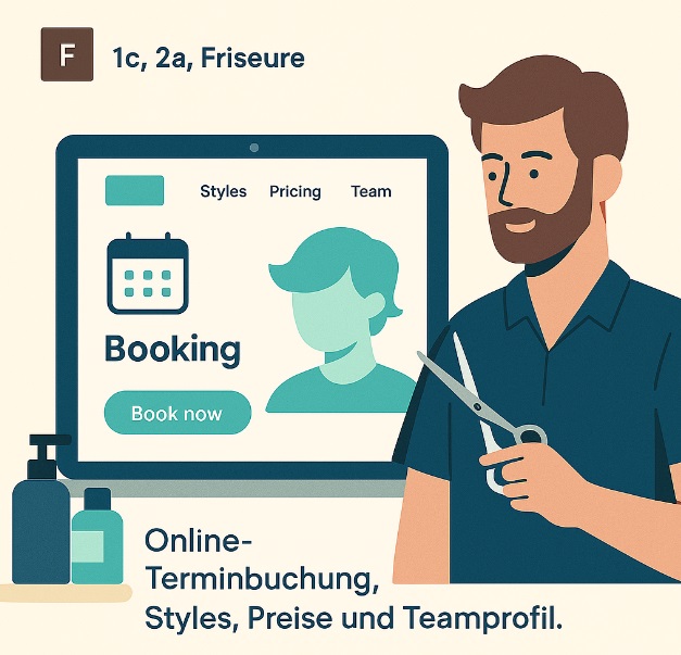 Friseure mit Terminbuchung